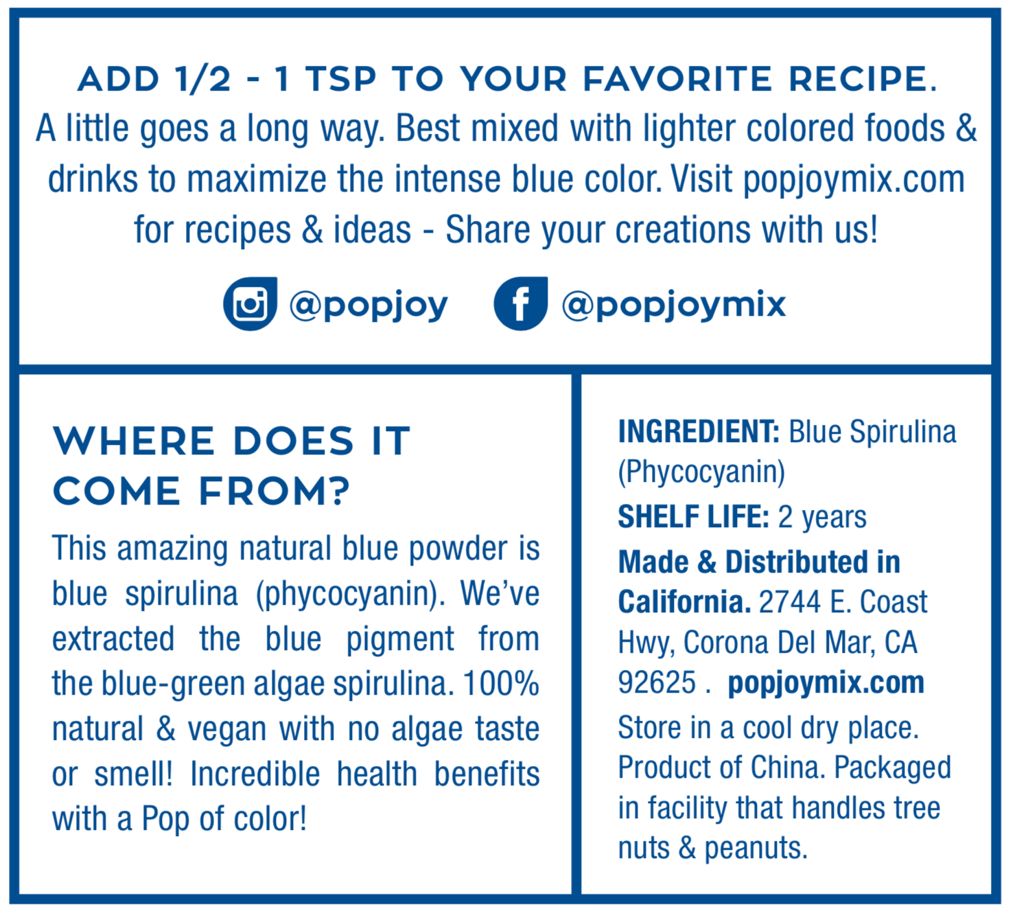 BLUE SPIRULINA,OG2