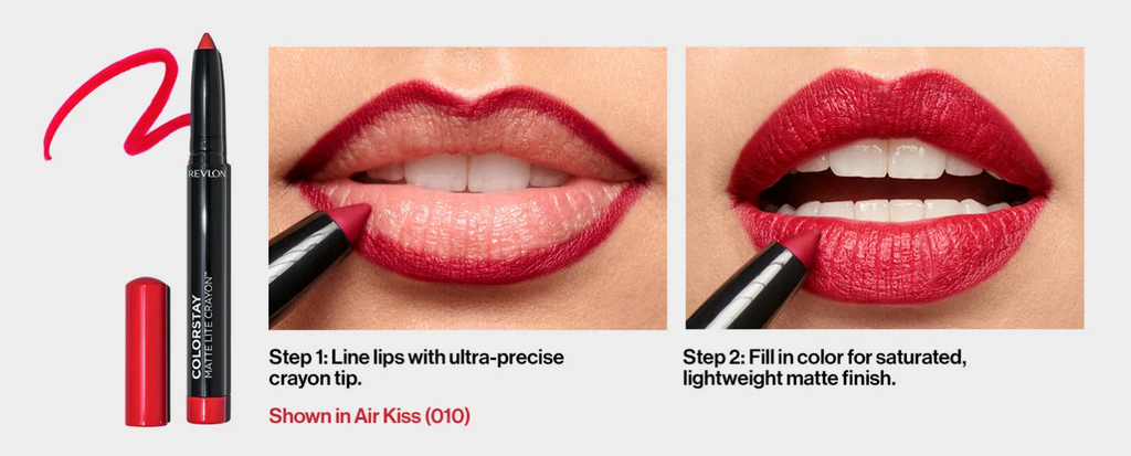 REVLON ColorStay Matte Lite Crayon Lipstick - 010 Air Kiss