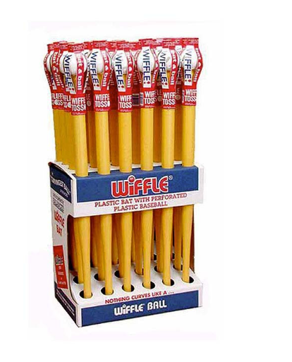 WIFFLE BAT & BALL 12/DPLY