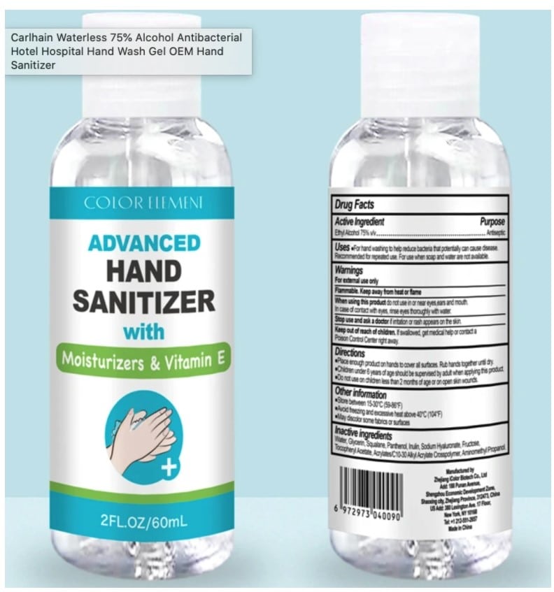 HAND SANITIZER,70% ALCOHL