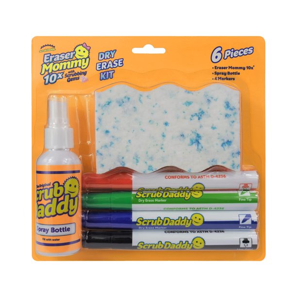 Scrub Daddy Eraser Mommy 10x Dual-Sided Eraser Pads, 2 Count