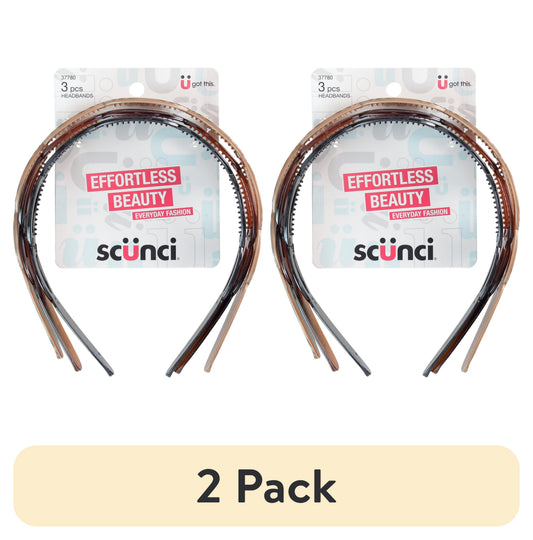 scünci Effortless Beauty Headbands, 3 pack