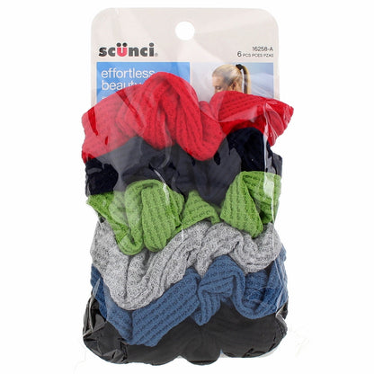 Scünci Effortless Beauty Thermal Twisters Assorted Colors, 6 CT