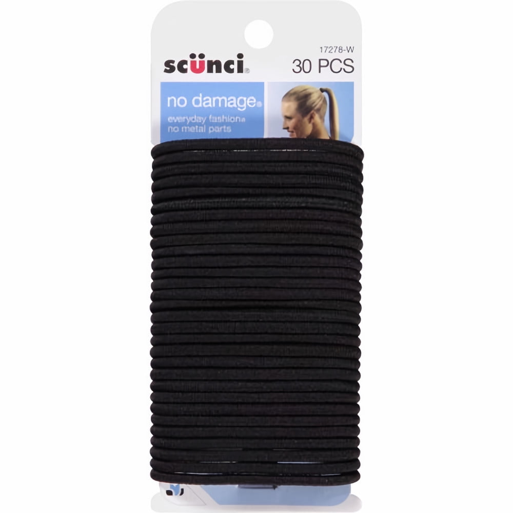 SCUNCI ELASTICS BLACK 36 PK