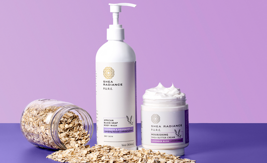 SHEA RADIANCE BODY WASH,LVNDR ROSMRY