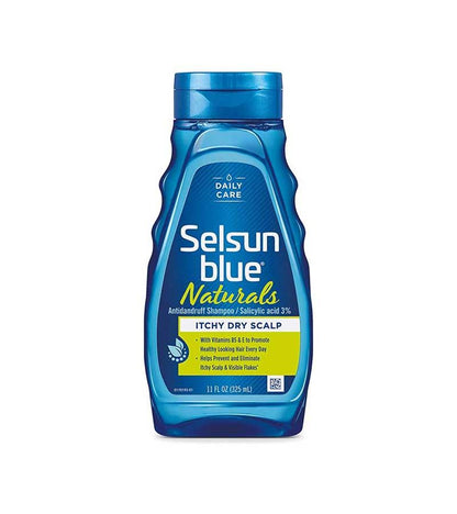 Selsun Blue Shampoo Naturals Dandruff Itchy Dry Scalp 11oz