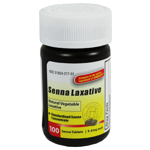 SENNA LAXATIVE 8.6 MG TAB 100