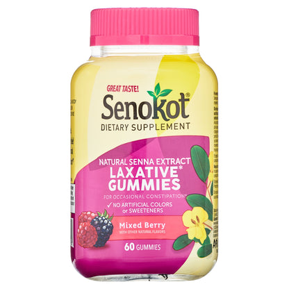 SENOKOT LAX GUMMIES MIXED BERRY 60CT