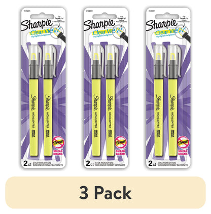 Sharpie Clear View Highlighter - Yellow, 2 count