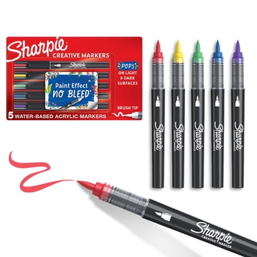 Sharpie Creative Markers, Acrylic, Bullet Tip - Assorted, 2 count