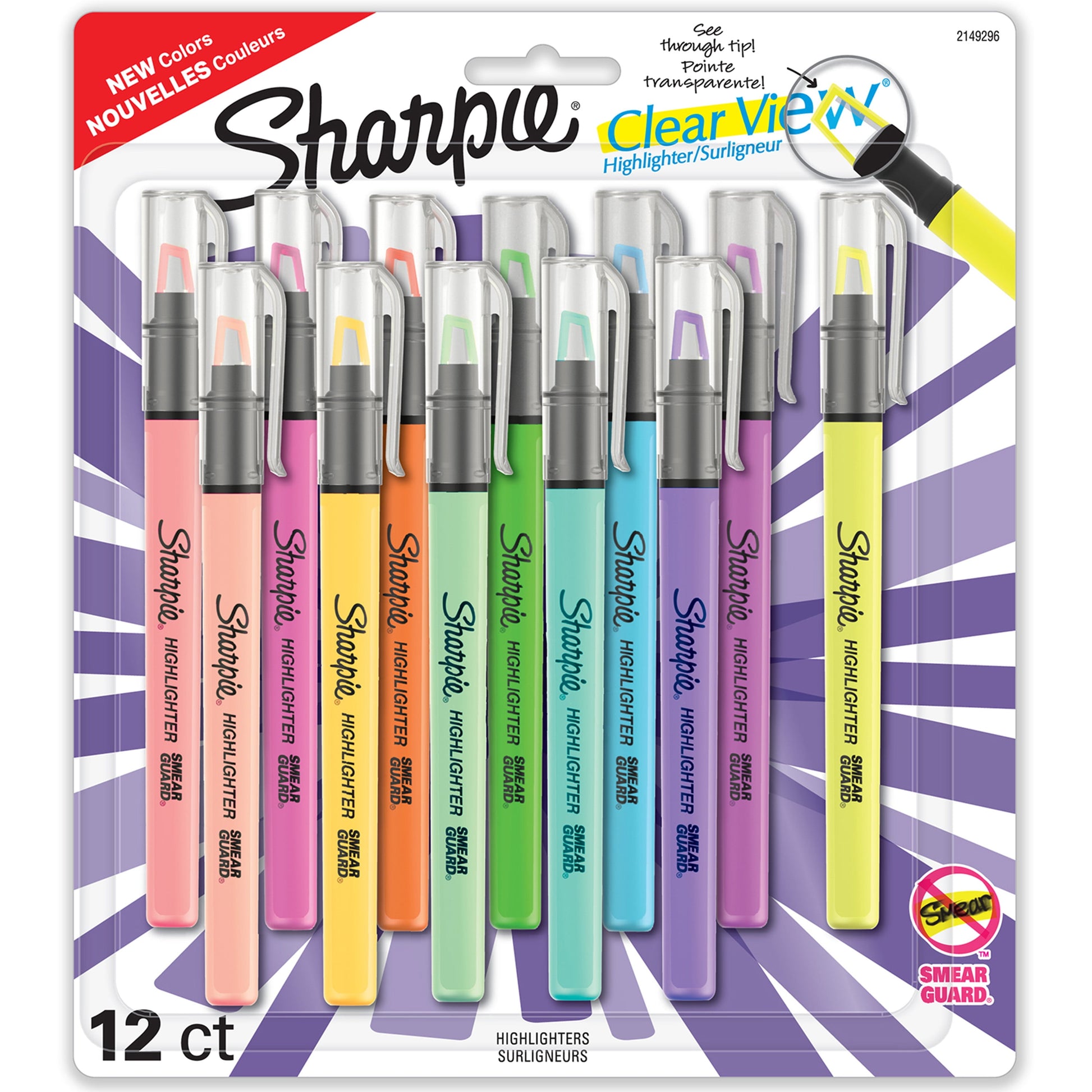 Sharpie Clear View Highlighter - Yellow, 2 count