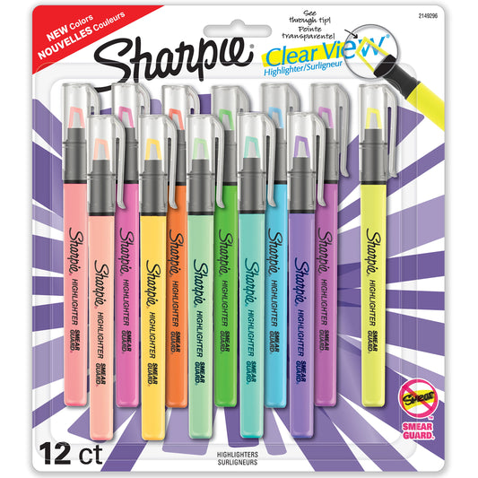 Sharpie Clear View Highlighter - Yellow, 2 count