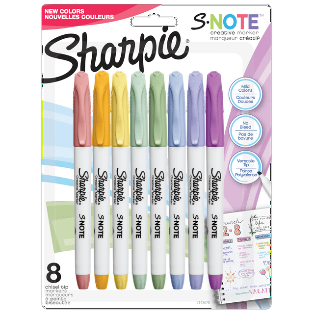 Sharpie S-Note Creative Markers, 6 count