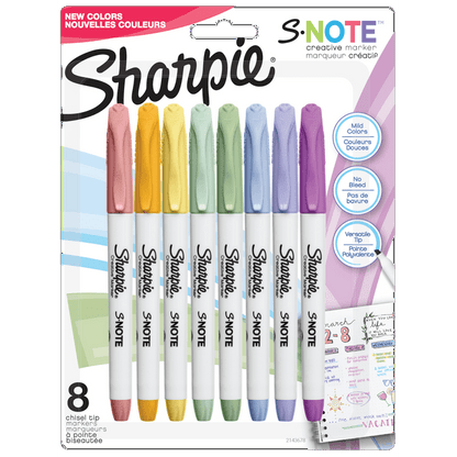 Sharpie S-Note Creative Markers, 6 count