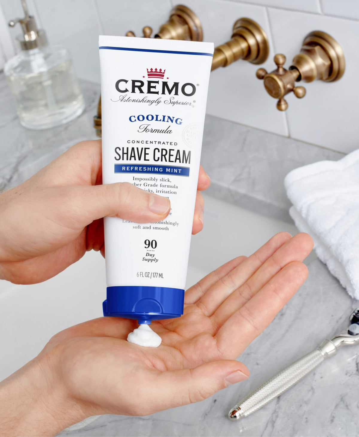 CREMO MENS COOLING SHAVE CREAM 6OZ