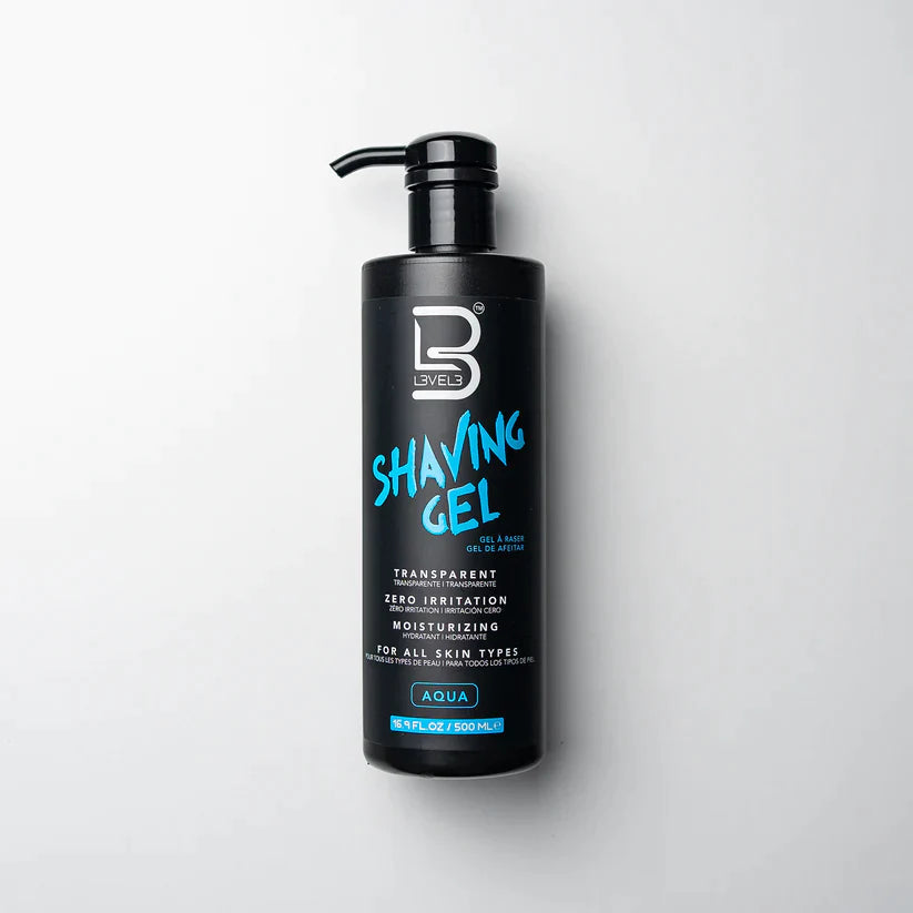 LEVEL3 SHAVING GEL AQUA  16.9OZ
