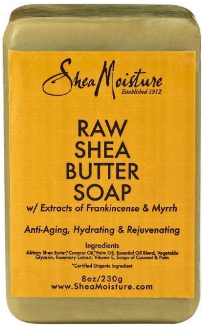 S/M RAW SHEA BUTTER BAR SOAP 8Z