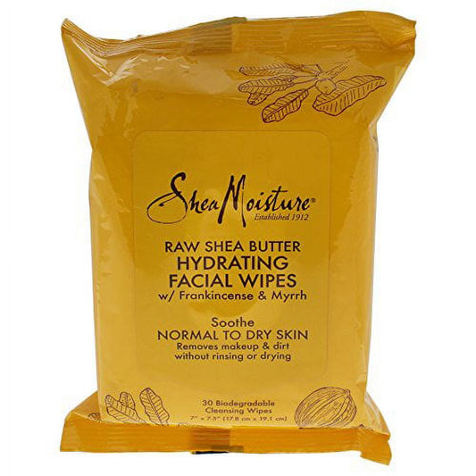S/M RAW SHEA FACE WIPES    30CT