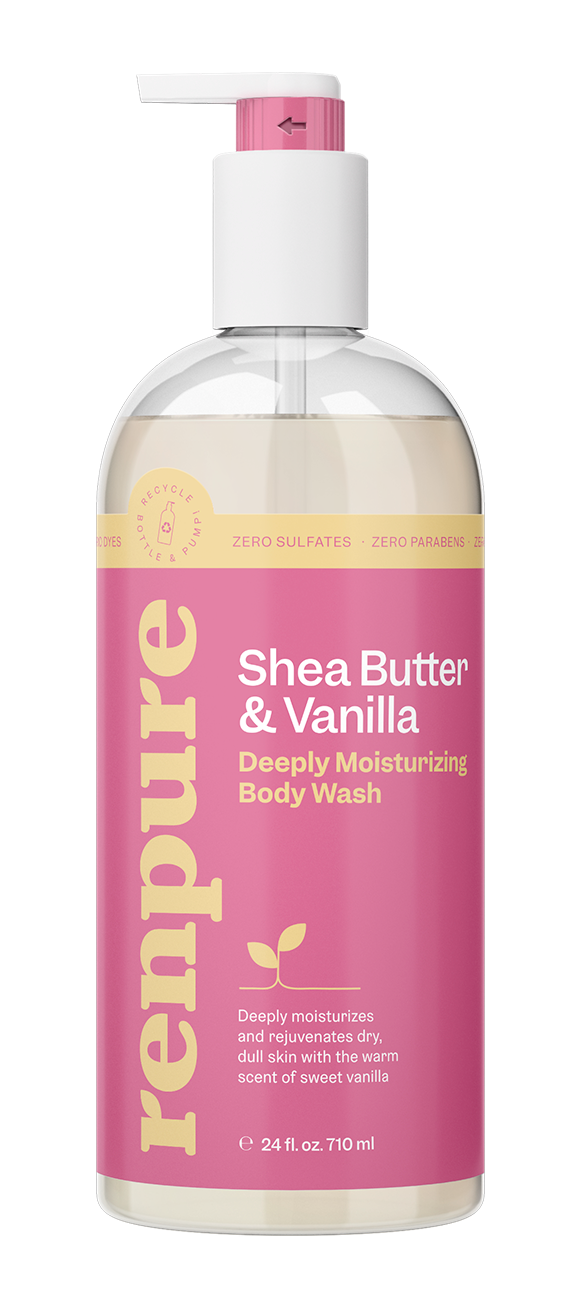 Renpure Body Wash Shea Butter And Vanilla Hydrating 24oz
