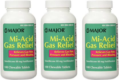 MI-ACID 80MG ANTIGAS CHEW 100CT MAJOR