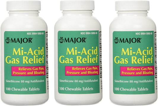 MI-ACID 80MG ANTIGAS CHEW 100CT MAJOR