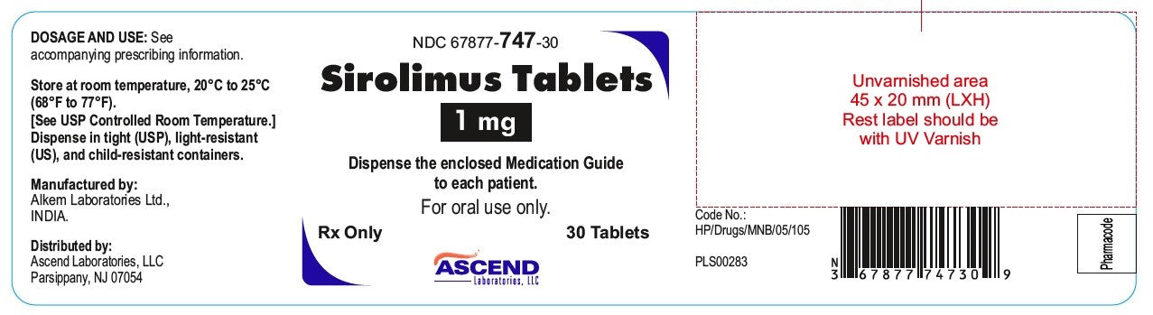 SIROLIMUS TB 0.5MG 100