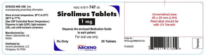 SIROLIMUS TB 0.5MG 100