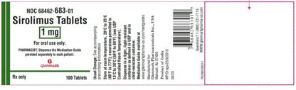 SIROLIMUS TB 1MG 100