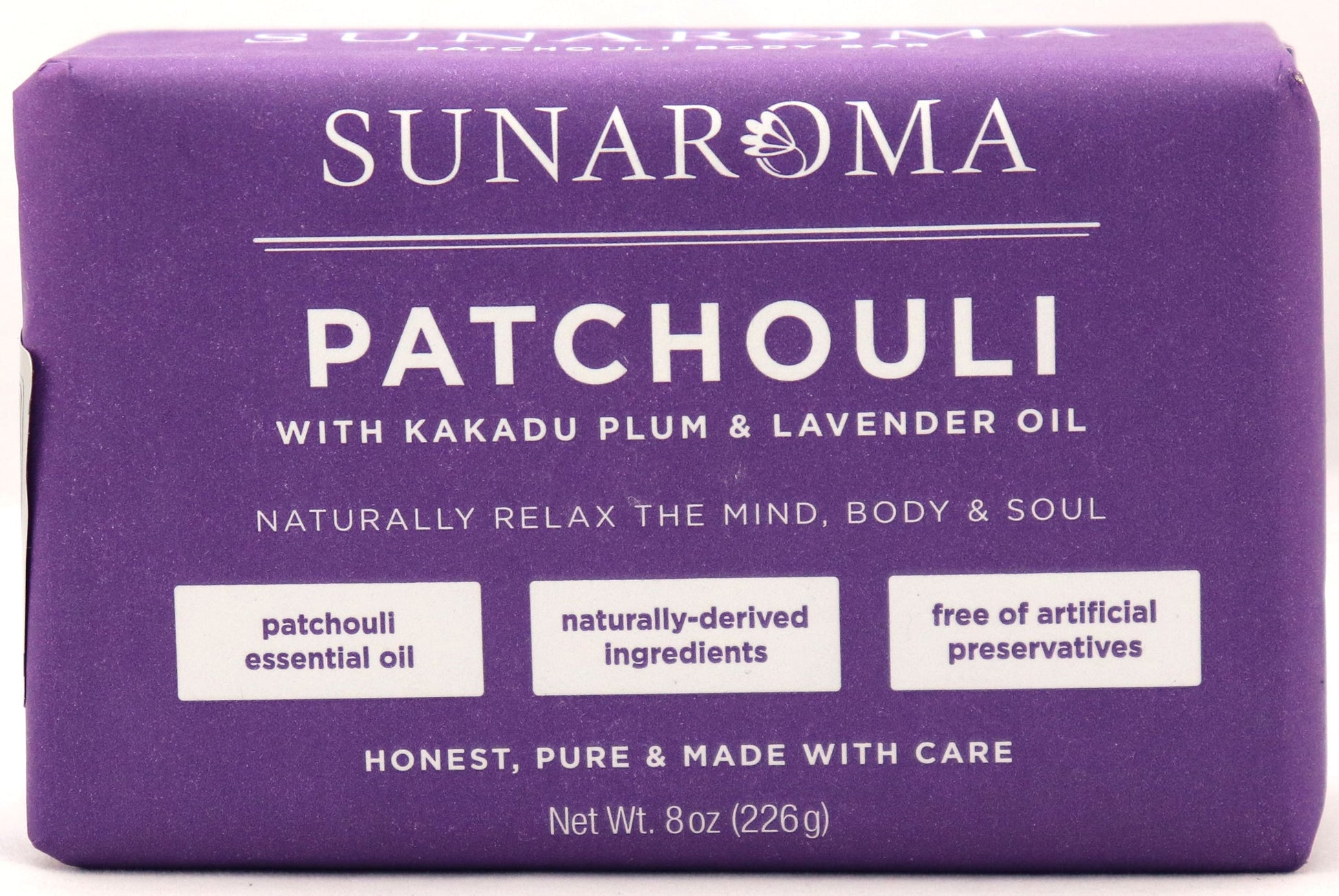 SUNAROMA PATCHOULI OIL SOAP 8OZ