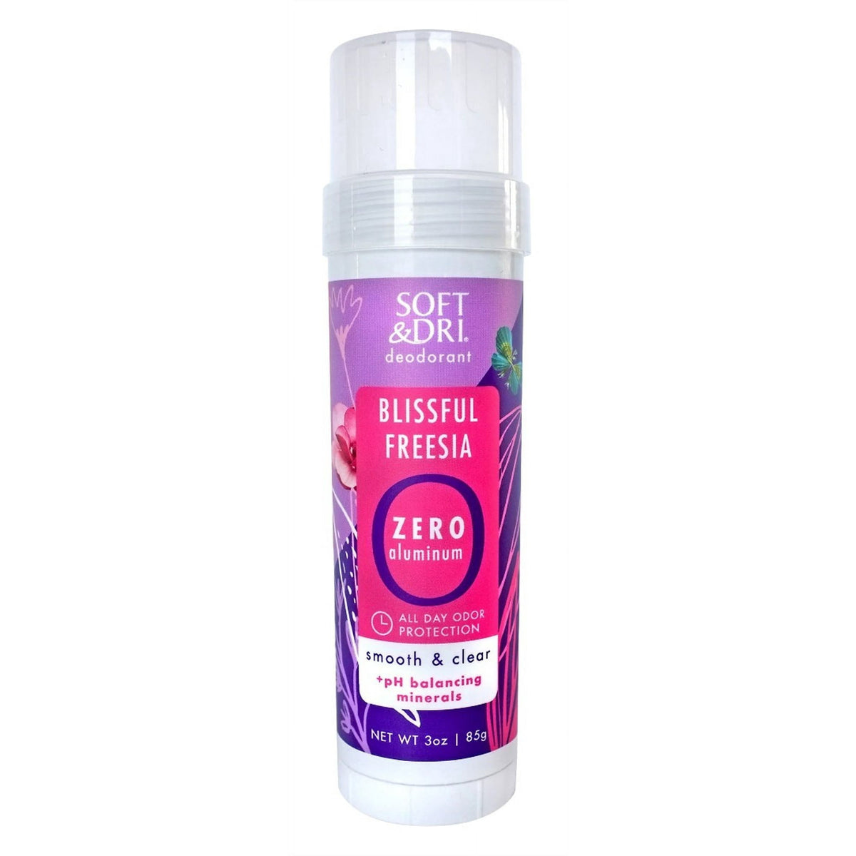 Soft & Dri Deodorant Blissful Freesia Zero Aluminum 3oz