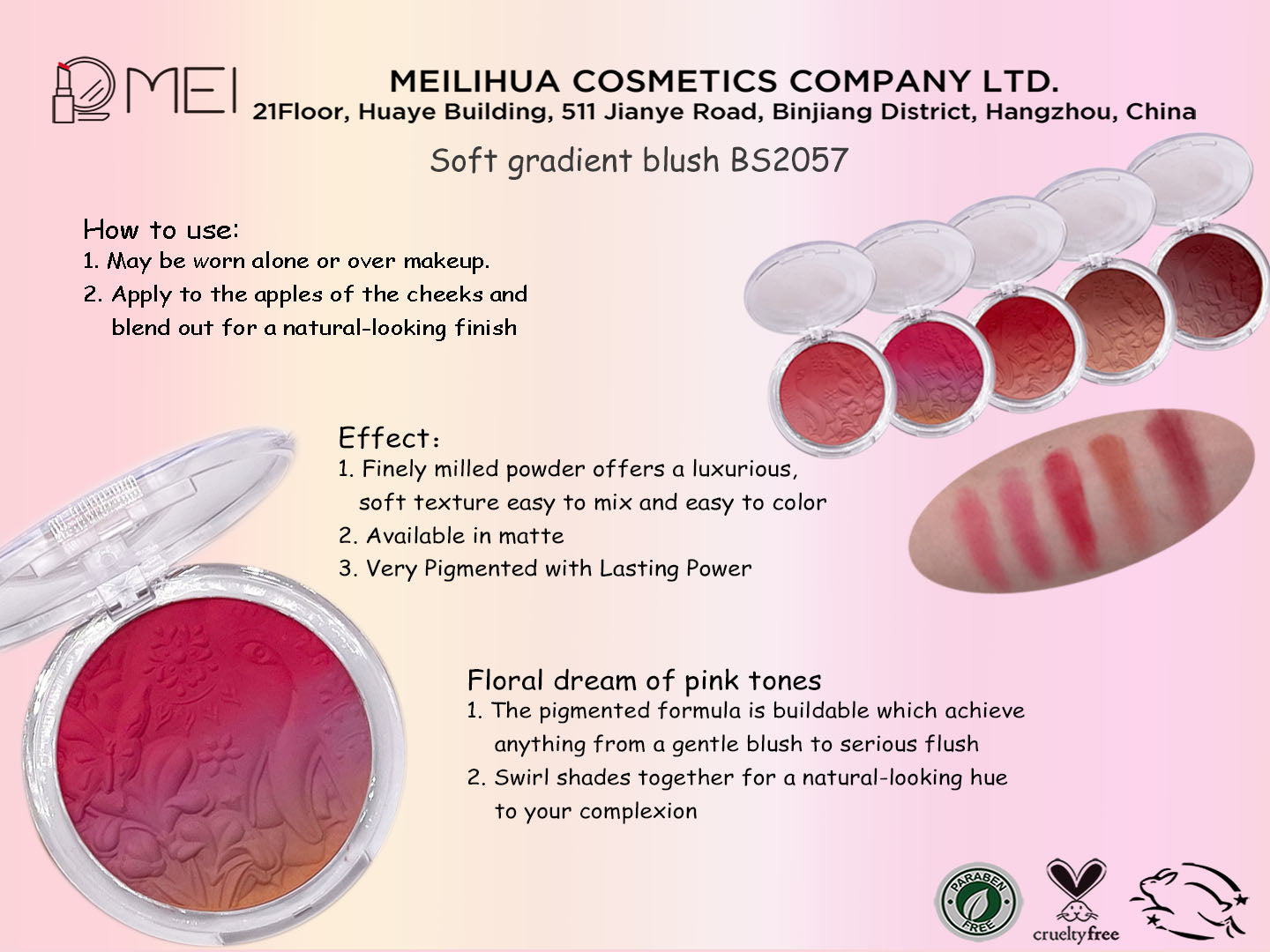 BLUSH SOFT GRADIENT HEARTTHROB