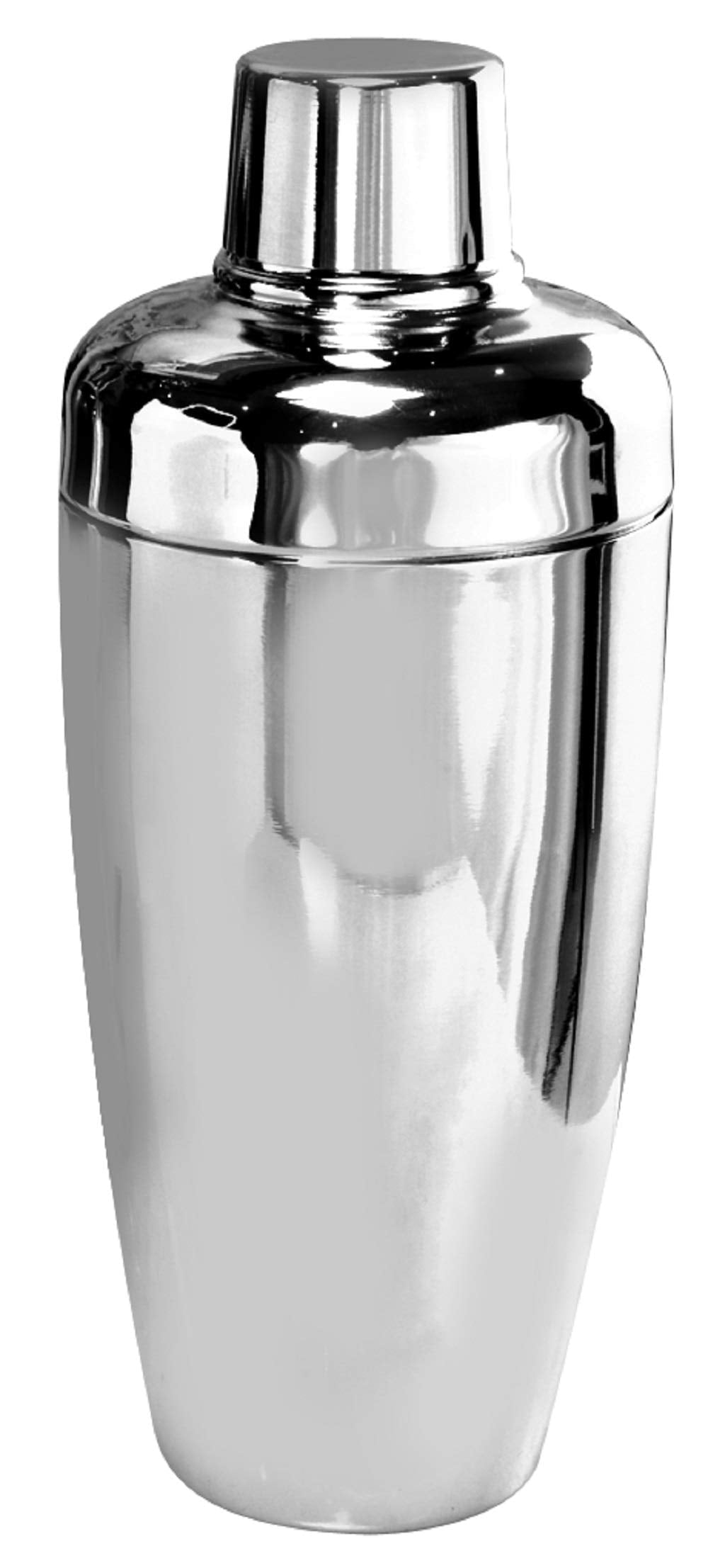 barY3 Stainless Steel Cocktail Shaker With Strainer - Silver, 18 oz