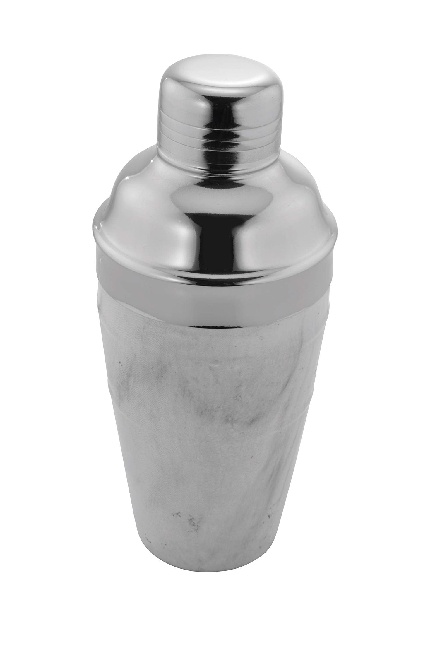 barY3 Stainless Steel Cocktail Shaker With Strainer - Silver, 18 oz