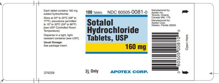 SOTALOL TB 80MG 100