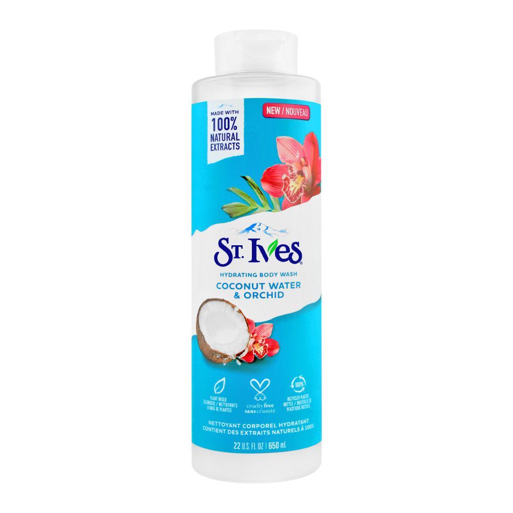 St Ives Body Wash Coconut Water & Orchid 22oz