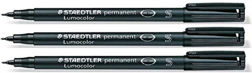 Staedtler LumoColor Superfine Tip Permanent Pen, Black