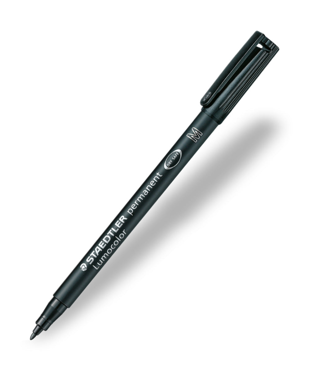 Staedtler LumoColor Superfine Tip Permanent Pen, Black