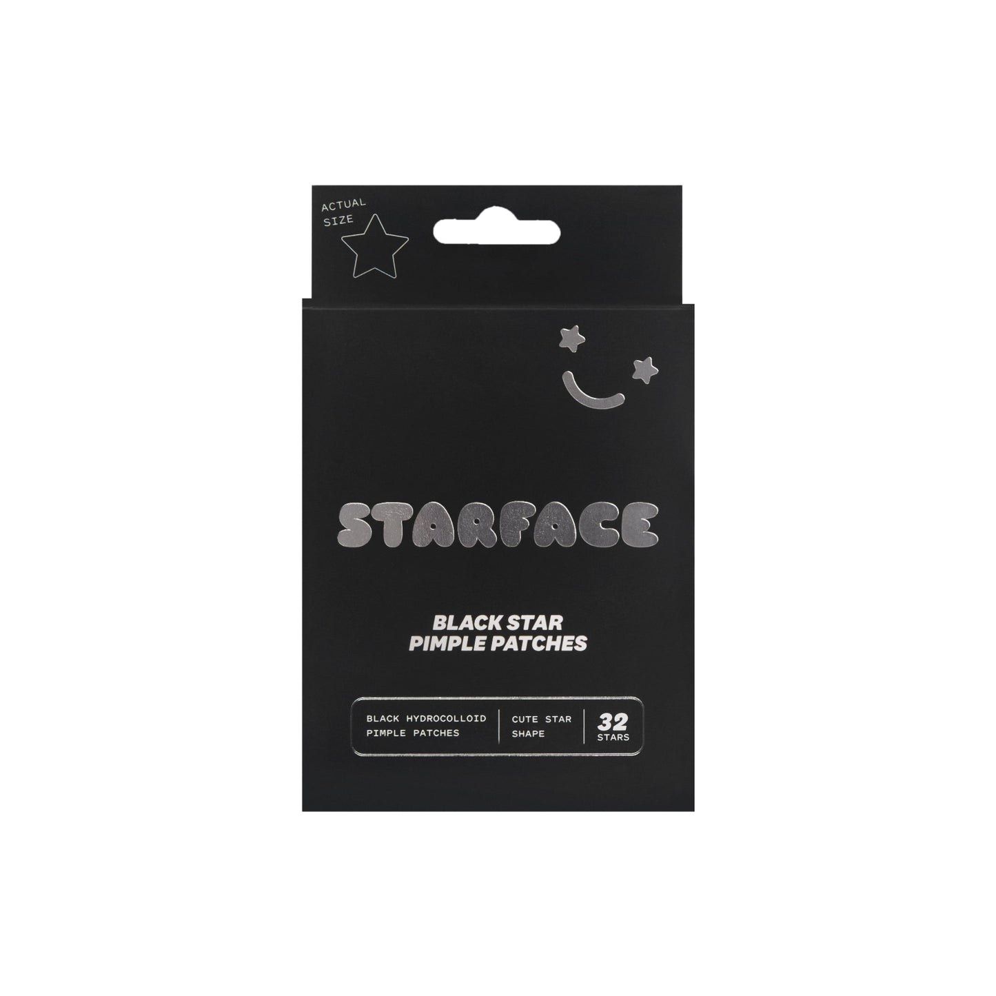 STARFACE Hydro-Star Pimple Patches - Black Star, 32 count
