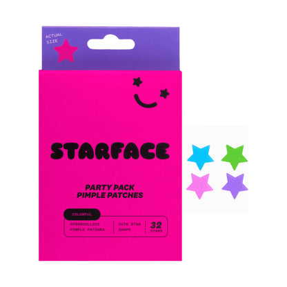 STARFACE Hydro-Star Pimple Patches - Big Yellow Starter Pack, Compact + 32 patches