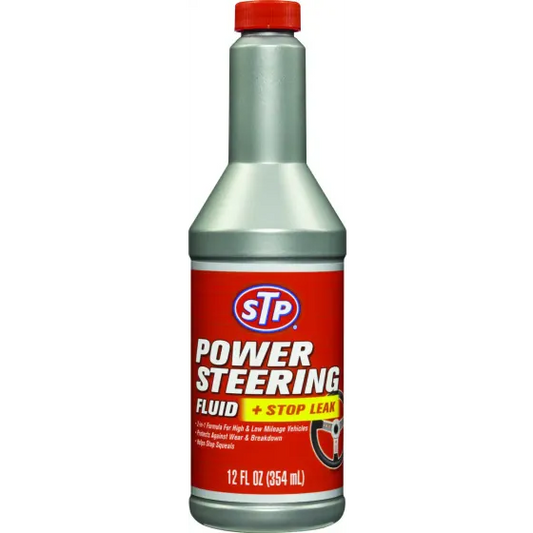 STP Power Steering & Stop Leak Fluid, 12 oz