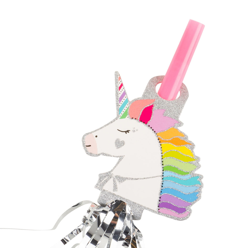 Unique Party! Multicolored Fancy Horns, 6 count