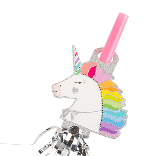 Unique Party! Multicolored Fancy Horns, 6 count