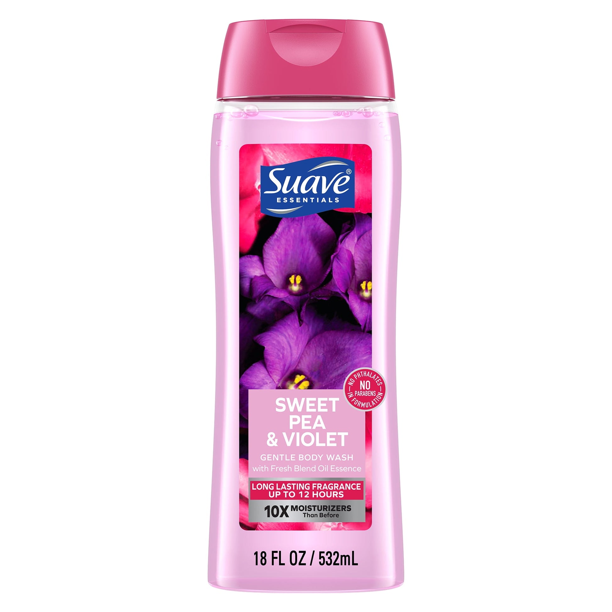 SUAVE BODY WASH SWEET PEA VIOLET 12OZ