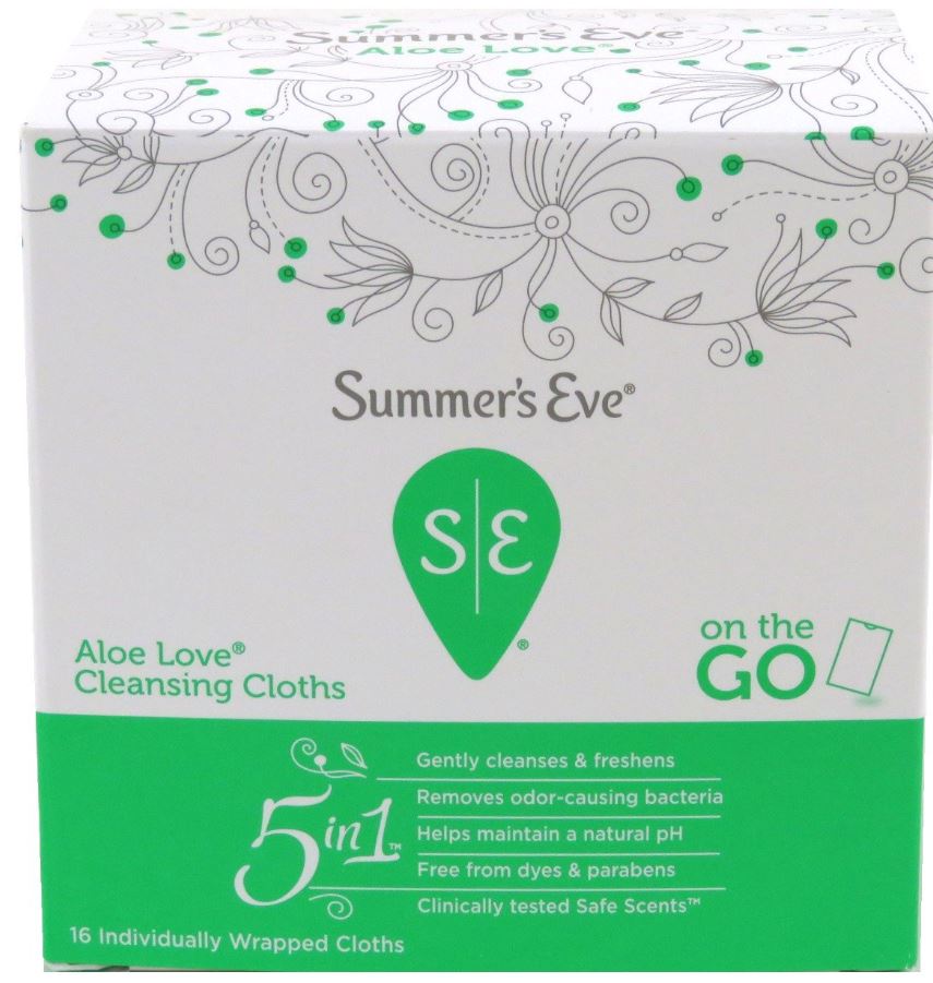 Summers Eve Cleansing Cloths 32 Count Soft Pk Aloe Love