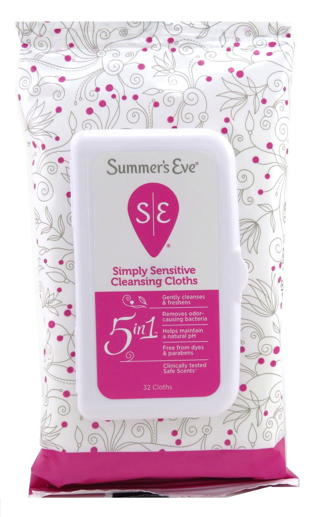 Summers Eve Cleansing Cloths 32 Count Soft Pk Frag-Free