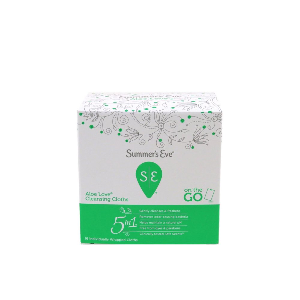 Summers Eve Cleansing Cloths 32 Count Soft Pk Aloe Love