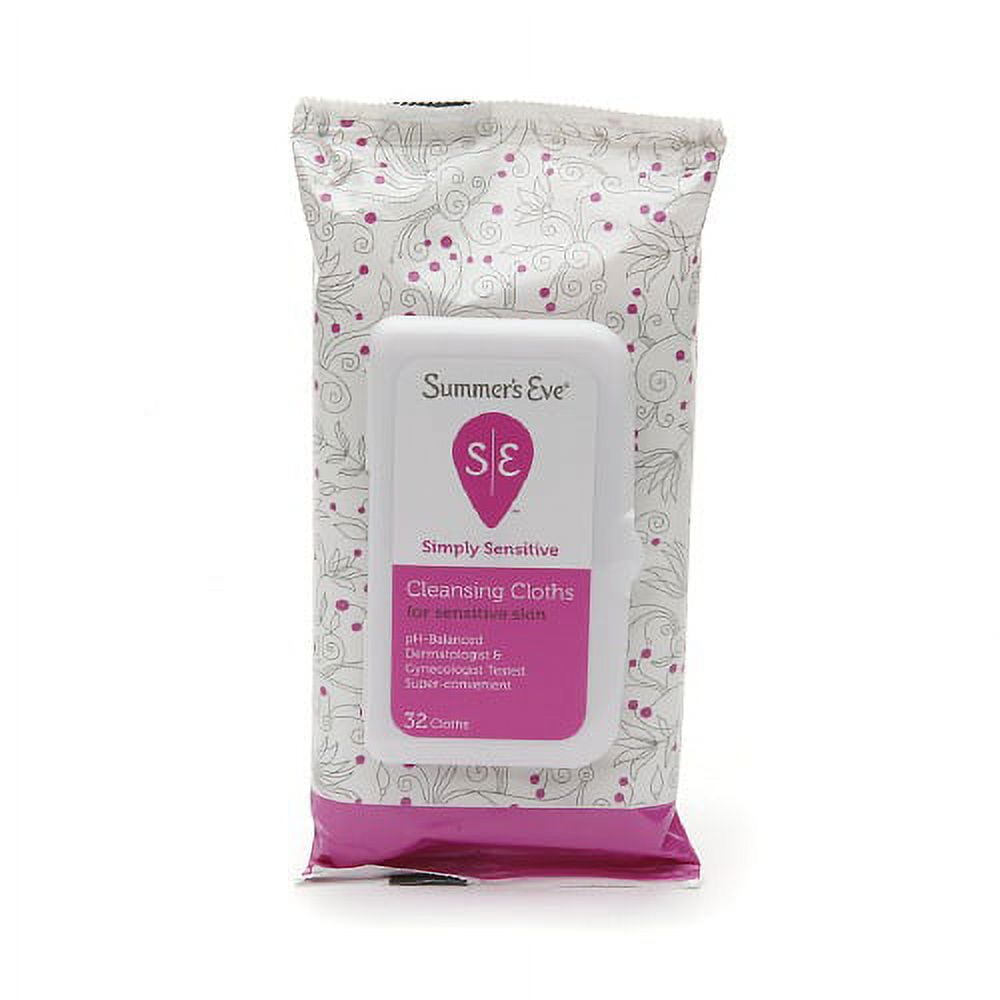 SUMMERS EVE SIMPLY SENS CLEANS WIPE 32CT