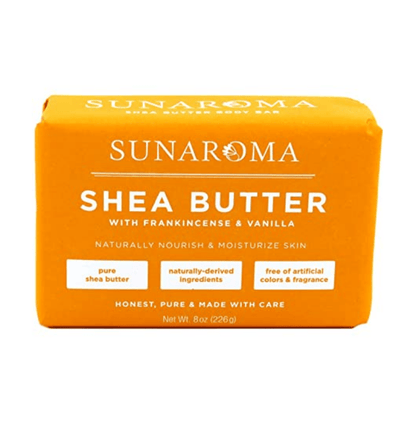 Sunaroma Soap Bar Shea Butter 8oz