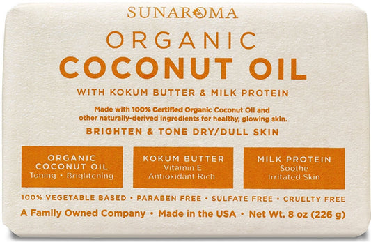 SUNAROMA COCONUT OIL SOAP   8OZ