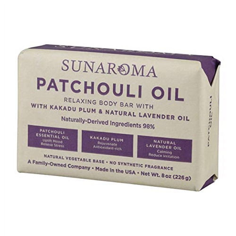 SUNAROMA PATCHOULI OIL SOAP 8OZ
